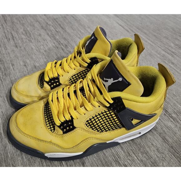 Jordan Air Jordan 4 Retro Lightning Yellow Black Men\'s Sneaker Low Top 8.5 main image 15